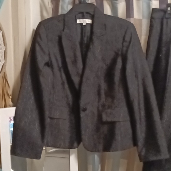 FINAL PRICE NWOT NIPON BOUTIQUE black, 2-pc pantsuit w flap pockets 14 - Picture 4 of 16